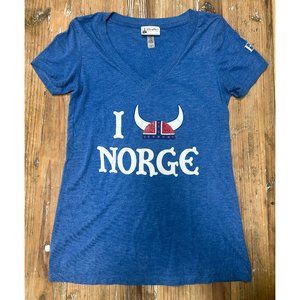 Disney Parks Epcot I Heart Norge V-Neck Tee
